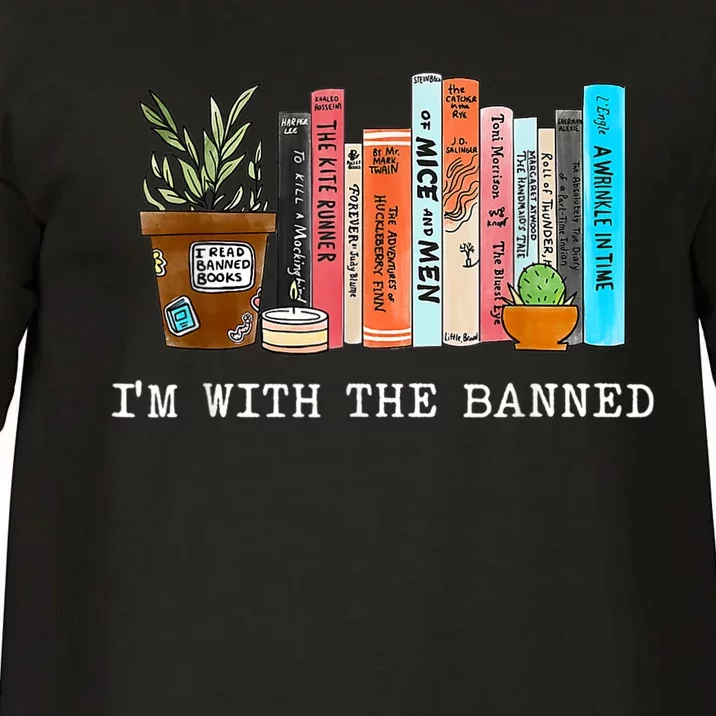 I'm With The Banned Books I Read Banned Books Lovers Comfort Colors T-Shirt