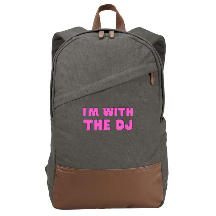 IM With The Dj Cotton Canvas Backpack