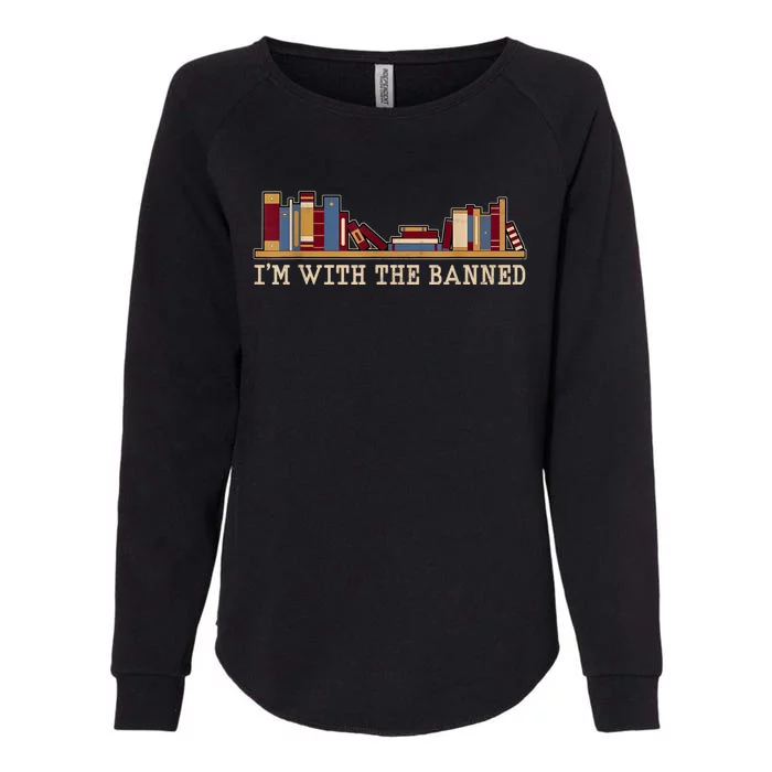 I'm With The Banned Books I Read Banned Books Lovers Womens California Wash Sweatshirt