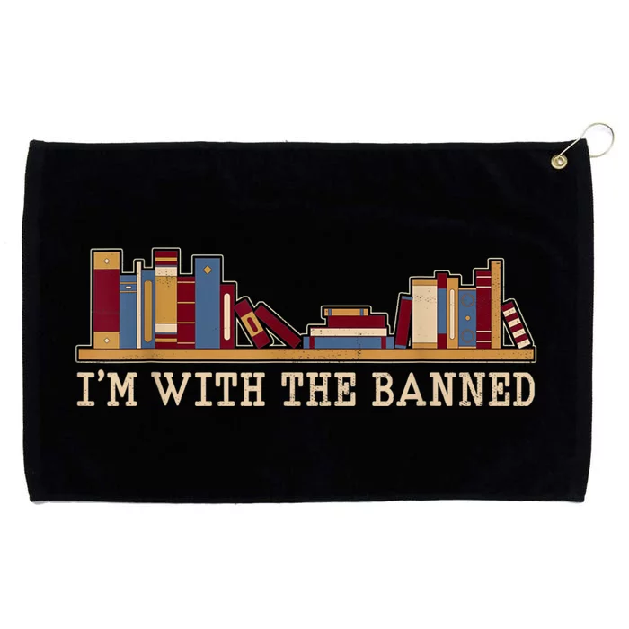 I'm With The Banned Books I Read Banned Books Lovers Grommeted Golf Towel