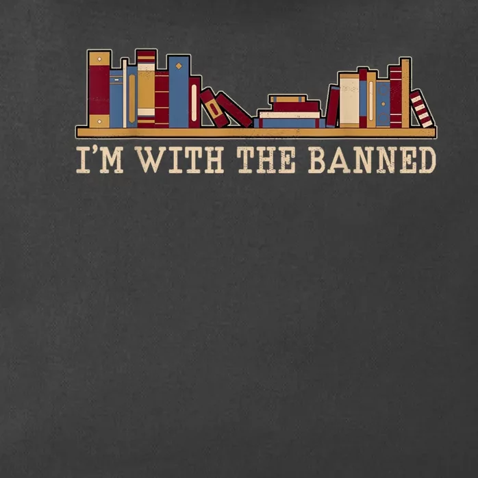 I'm With The Banned Books I Read Banned Books Lovers Zip Tote Bag