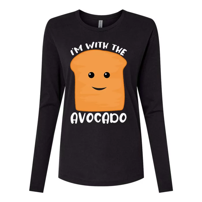 I'm With The Avocado Toast Womens Cotton Relaxed Long Sleeve T-Shirt