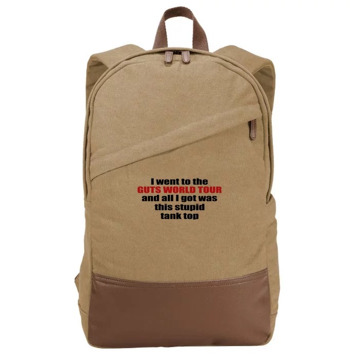 I Went To The Guts And All I Got Was This Stup Cotton Canvas Backpack