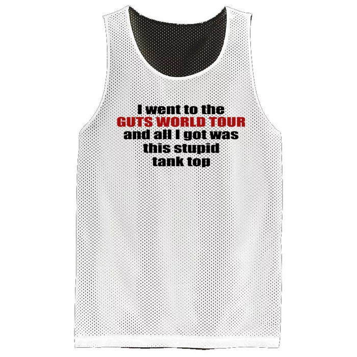 I Went To The Guts And All I Got Was This Stup Mesh Reversible Basketball Jersey Tank