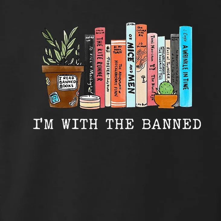 Im With The Banned Books I Read Banned Books Lovers Toddler Hoodie