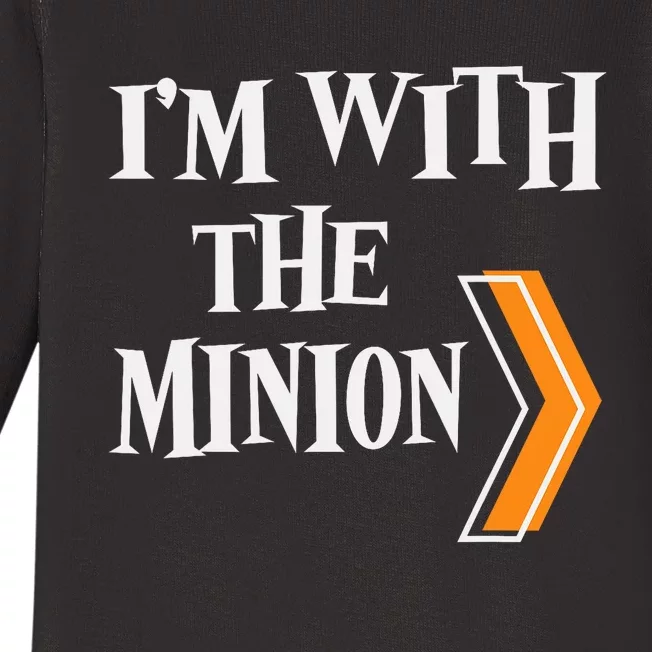 IM With The Minion Funny Couples Halloween Baby Long Sleeve Bodysuit