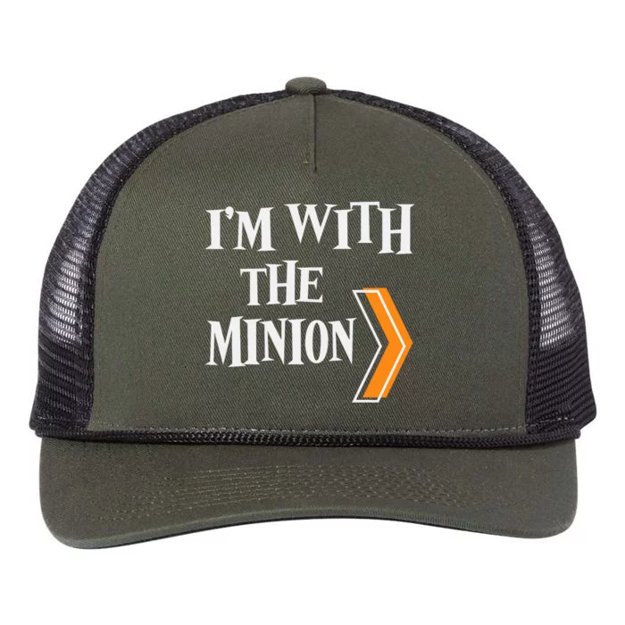 IM With The Minion Funny Couples Halloween Retro Rope Trucker Hat Cap