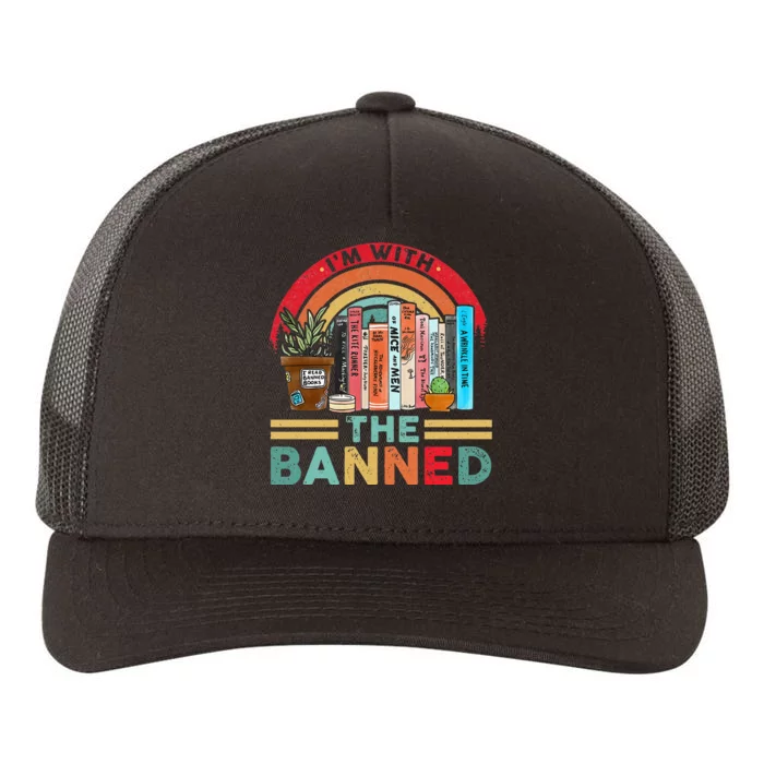 I'm with The Banned Books Lover Yupoong Adult 5-Panel Trucker Hat