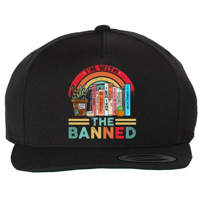 I'm with The Banned Books Lover Wool Snapback Cap