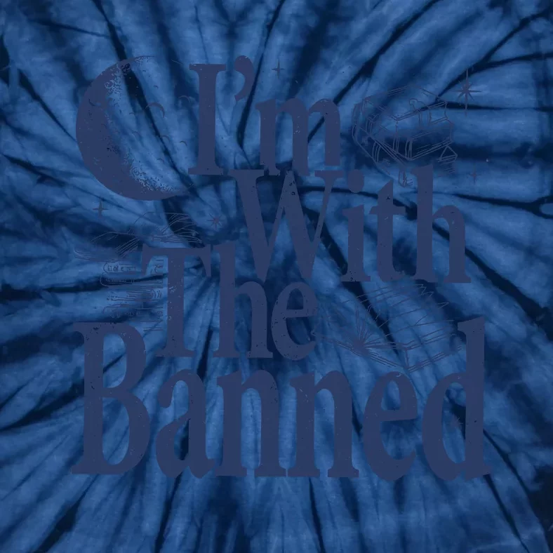 I'm With The Banned World Book Day I Read Banned Books Book Lover Tie-Dye T-Shirt