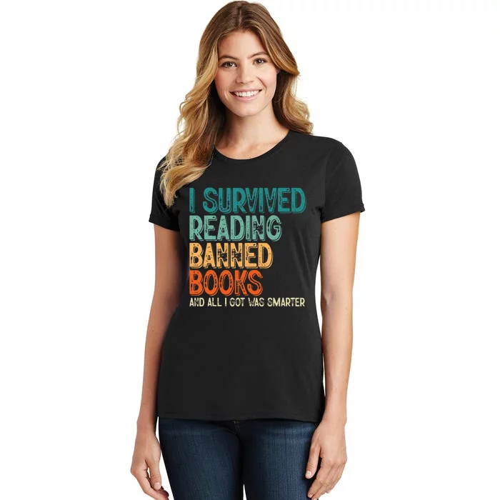 Im With The Banned I Survived Reading Banned Books Women's T-Shirt