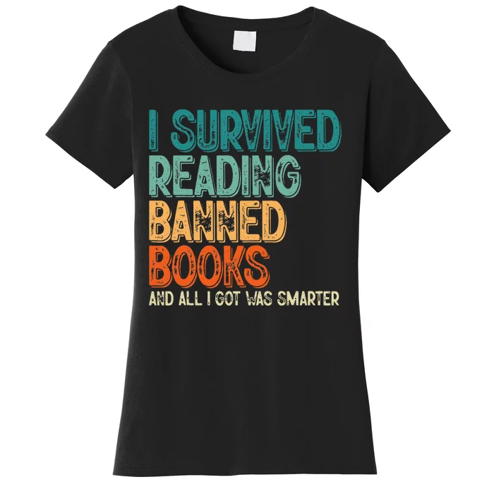 Im With The Banned I Survived Reading Banned Books Women's T-Shirt