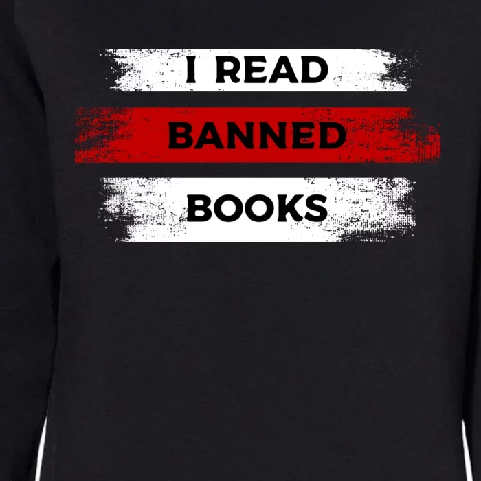 I'm With The Banned Funny Bookworm Banned Book Womens California Wash Sweatshirt