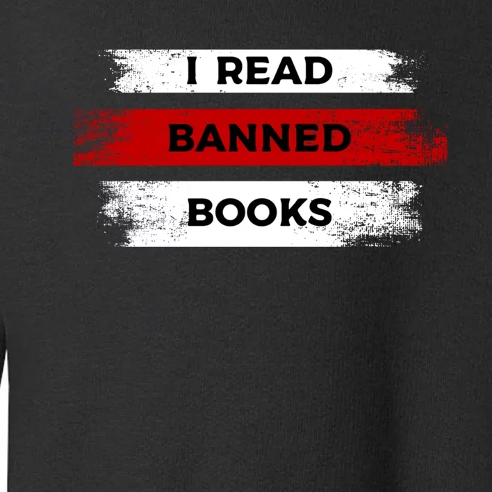 I'm With The Banned Funny Bookworm Banned Book Toddler Sweatshirt