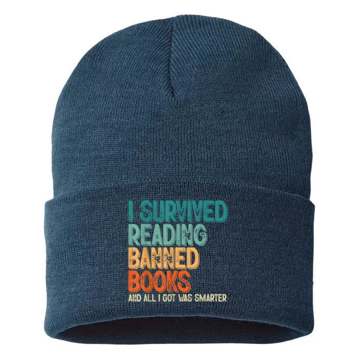 Im With The Banned I Survived Reading Banned Books Sustainable Knit Beanie