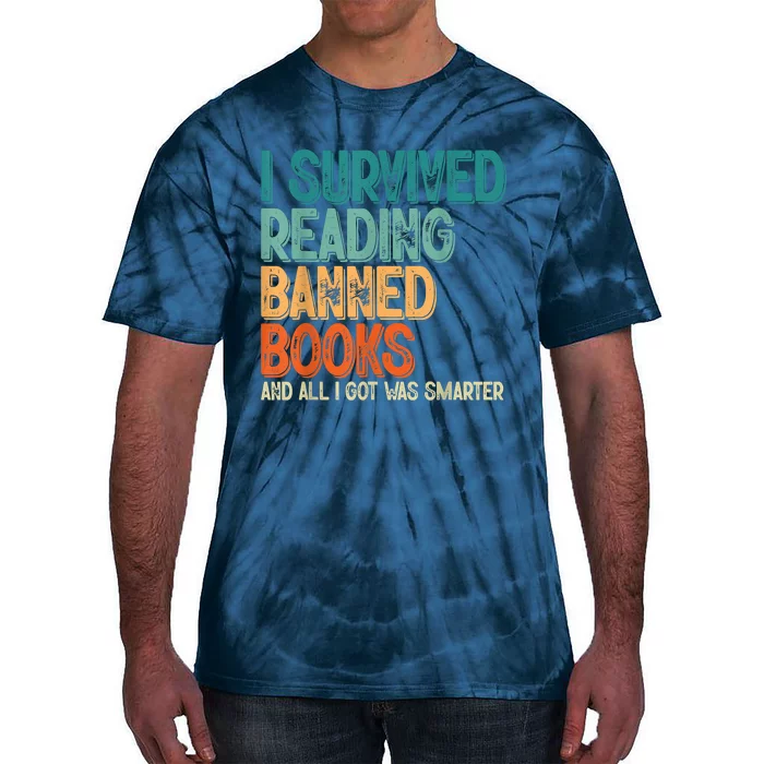 Im With The Banned I Survived Reading Banned Books Tie-Dye T-Shirt