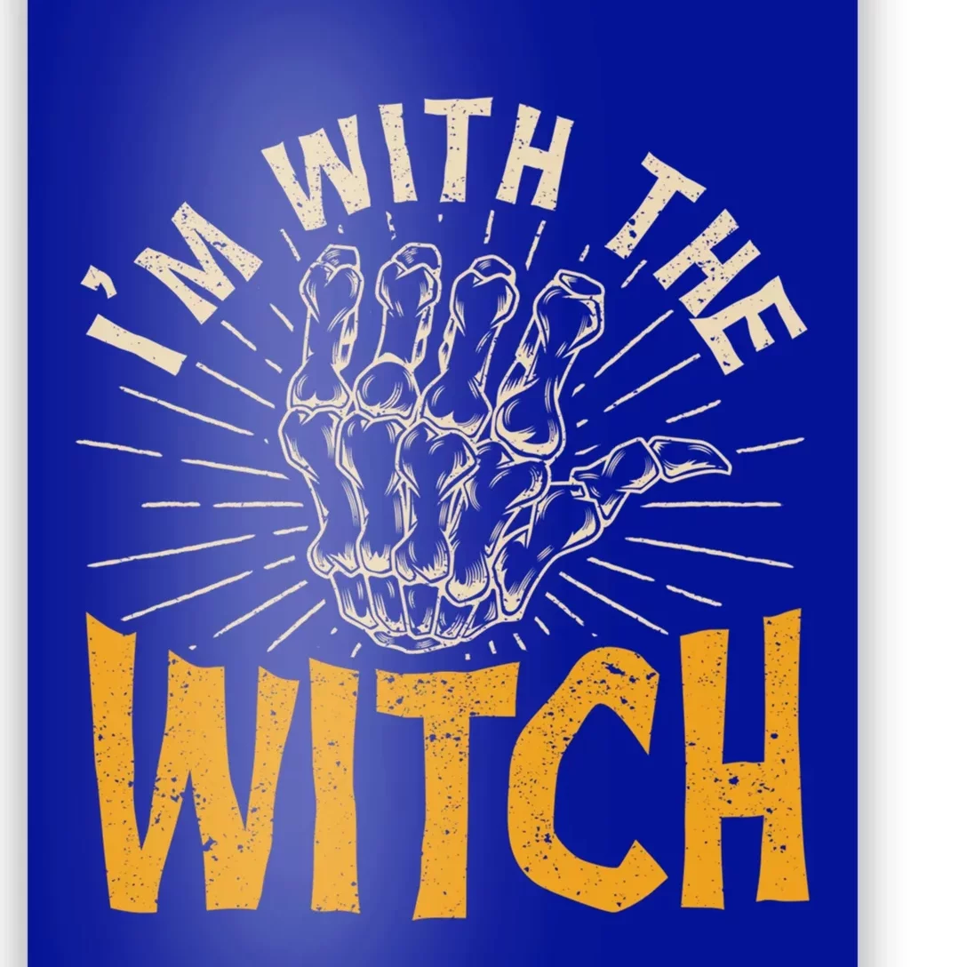 IM With The Witch Funny Couples Husband Halloween Witches Gift Poster