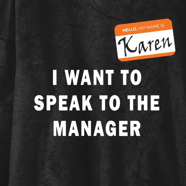 I Want To Speak To The Manager Karen Halloween Costume Funny Hooded Wearable Blanket