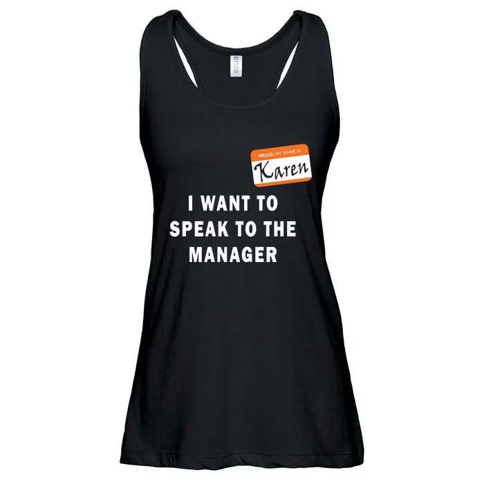 I Want To Speak To The Manager Karen Halloween Costume Funny Ladies Essential Flowy Tank