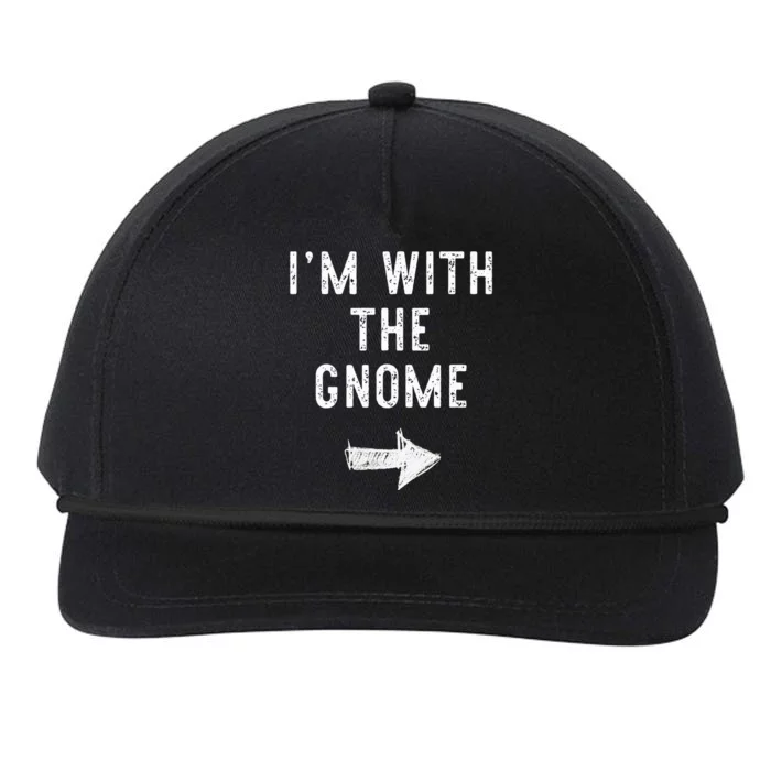 IM With The Gnome Costume Halloween Matching Couple Snapback Five-Panel Rope Hat