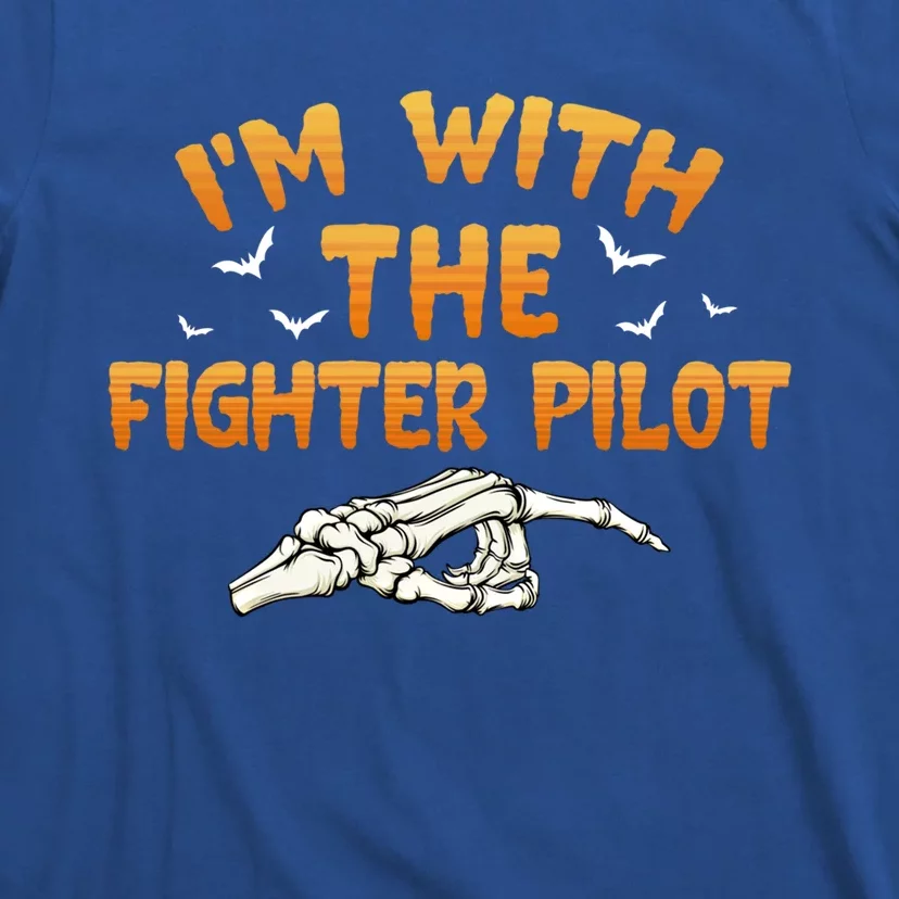 Im With The Fighter Pilot Pilothalloween Couples Costume Gift T-Shirt