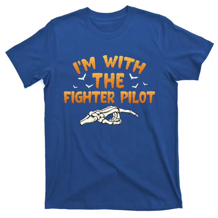 Im With The Fighter Pilot Pilothalloween Couples Costume Gift T-Shirt