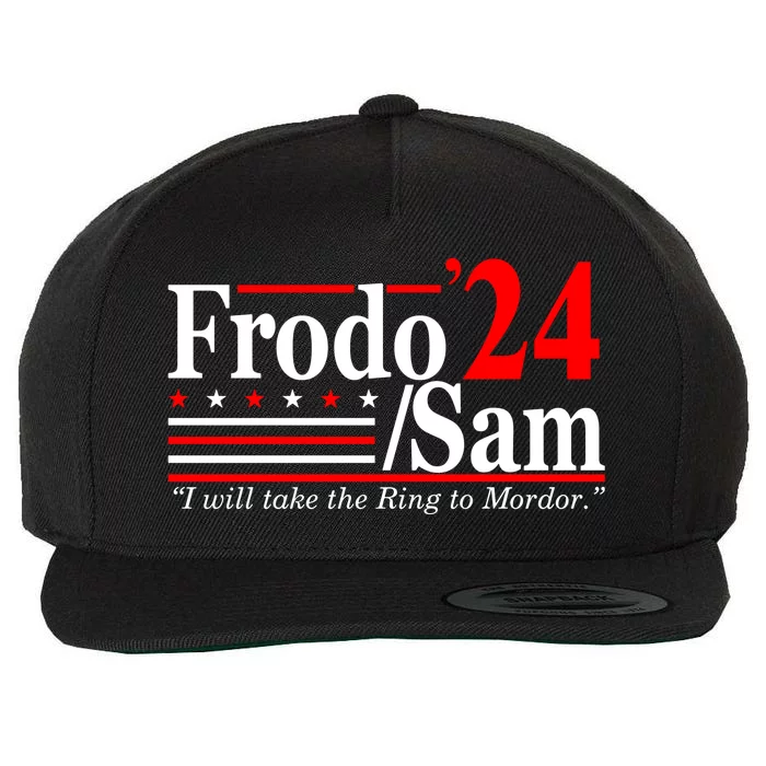 I Will Take The Ring To Mordor Frodo Sam Funny Quote Wool Snapback Cap