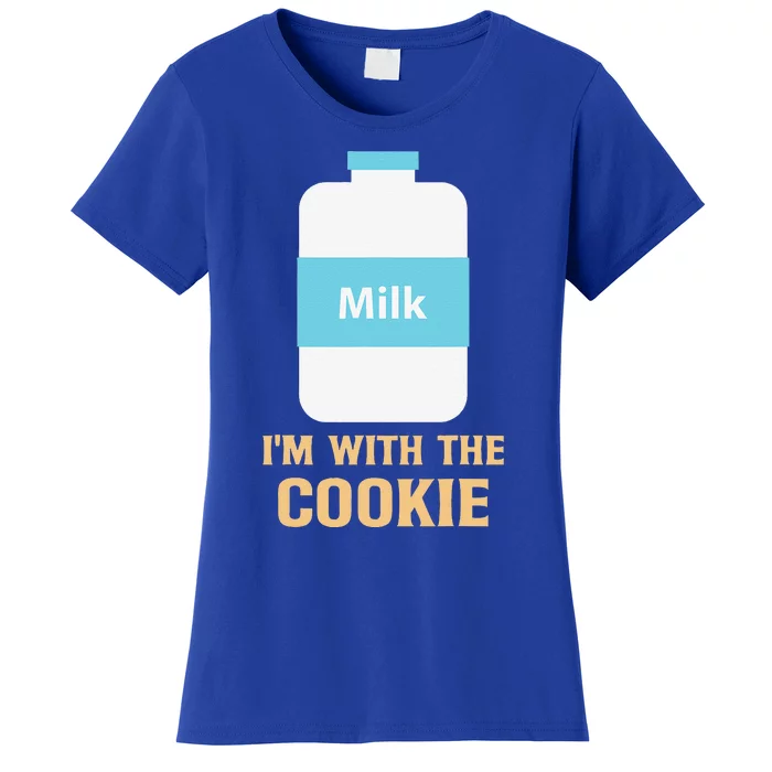 Im With The Cookie And Milk Matching Halloween Costume Women's T-Shirt