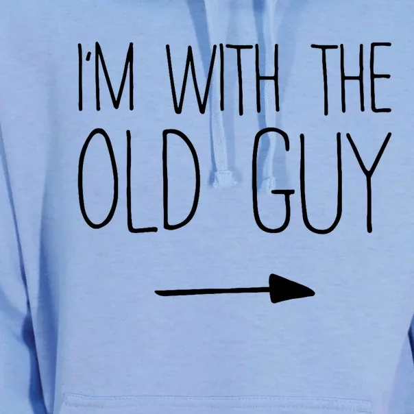 Im With The Old Guy Matching Old Guy Costume Unisex Surf Hoodie