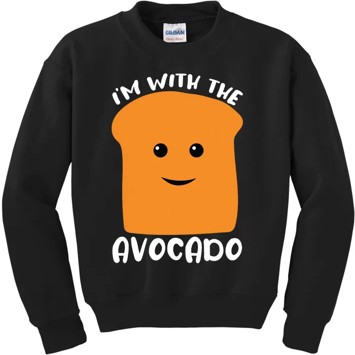 Im With The Avocado Toast Kids Sweatshirt