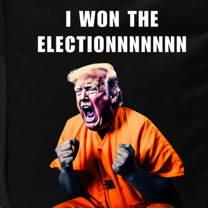 I Won The Election Funny Trump Prisoner Halloween Costume Impact Tech Backpack