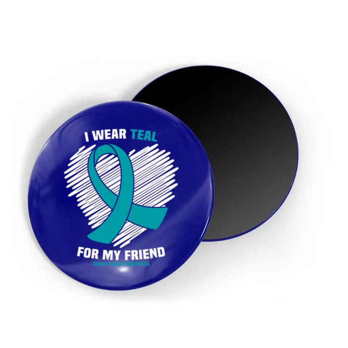 I Wear Teal For My Friend Sexual Assault Awareness Gift Magnet