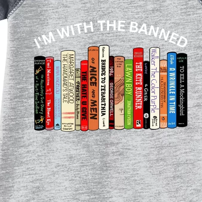 I'm With The Banned Book Infant Baby Jersey Bodysuit