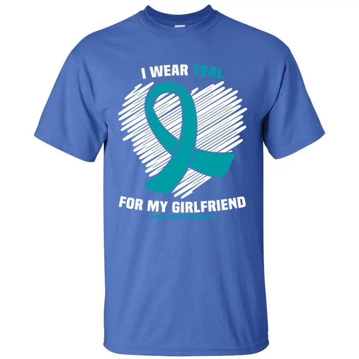 I Wear Teal For My Friend Sexual Assault Awareness Gift Tall T-Shirt