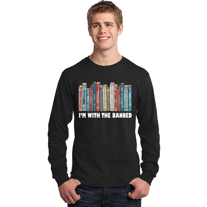 I'm With The Banned Book Tall Long Sleeve T-Shirt