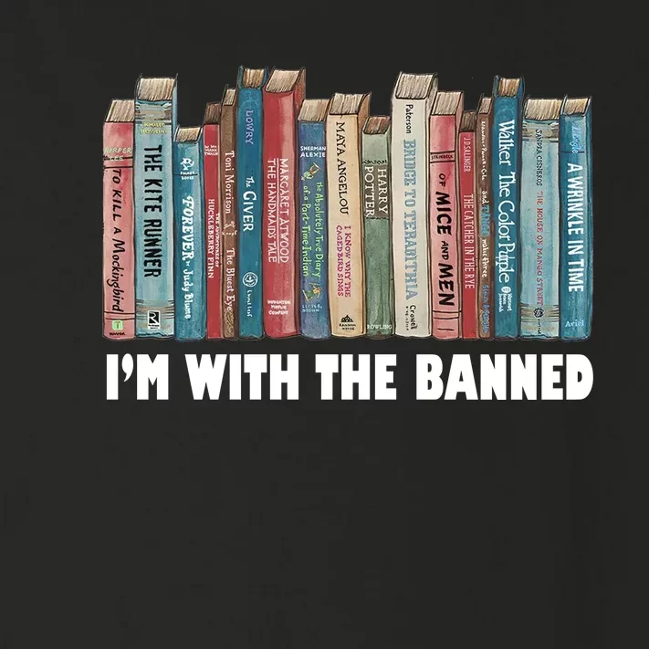 I'm With The Banned Book Toddler Long Sleeve Shirt