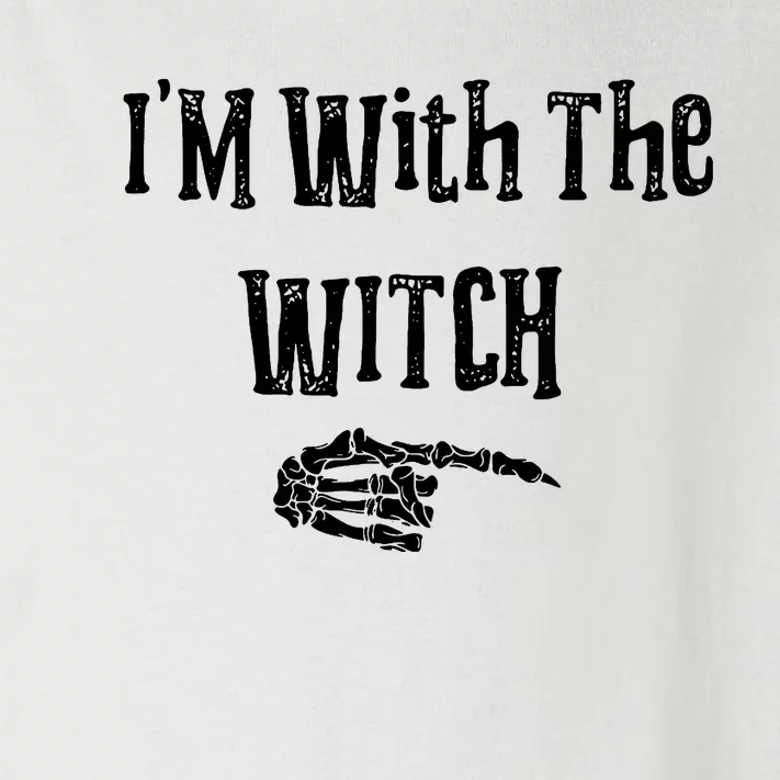 Im With The Witch Funny Halloween Toddler Long Sleeve Shirt