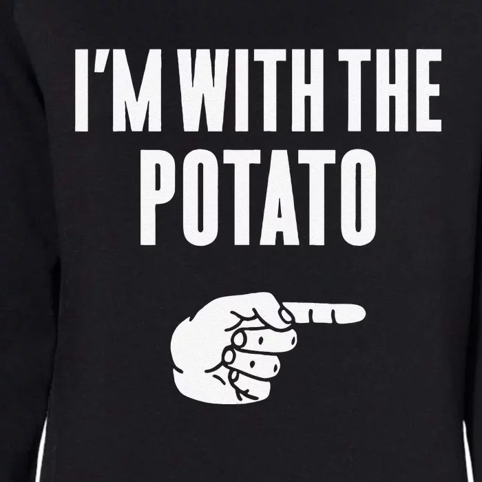 Im With The Potato Funny Halloween Couple Costume Gift Womens California Wash Sweatshirt