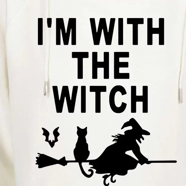 IM With The Witch Womens Funnel Neck Pullover Hood