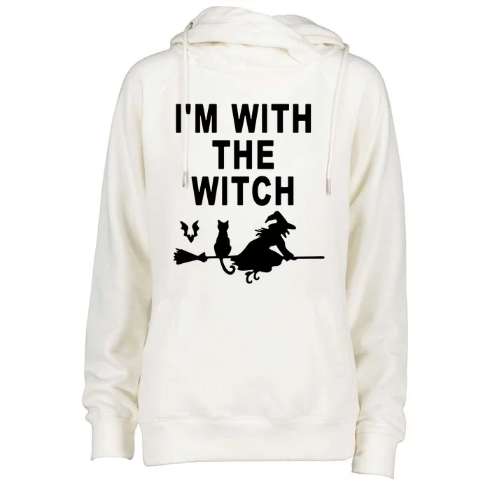 IM With The Witch Womens Funnel Neck Pullover Hood