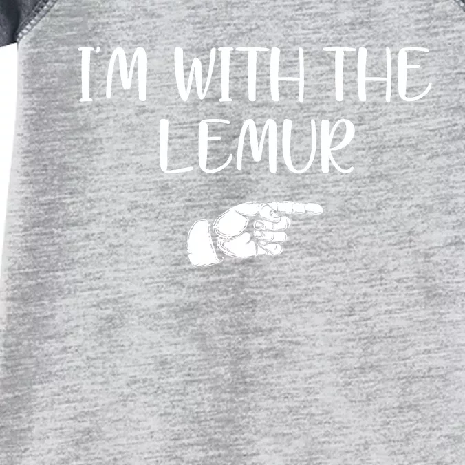 Im With The Lemur Infant Baby Jersey Bodysuit