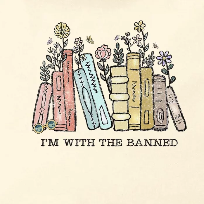 I'm with The Banned Funny Book Readers I Read Banned Books Zip Tote Bag