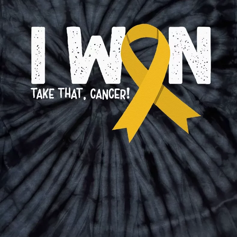 I Won Take That Cancer Childhood Cancer Survivor Tie-Dye T-Shirt