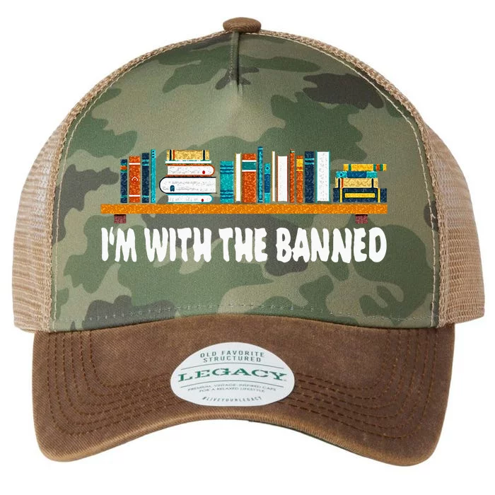 Im With The Banned Librarian Books Bookworm Legacy Tie Dye Trucker Hat