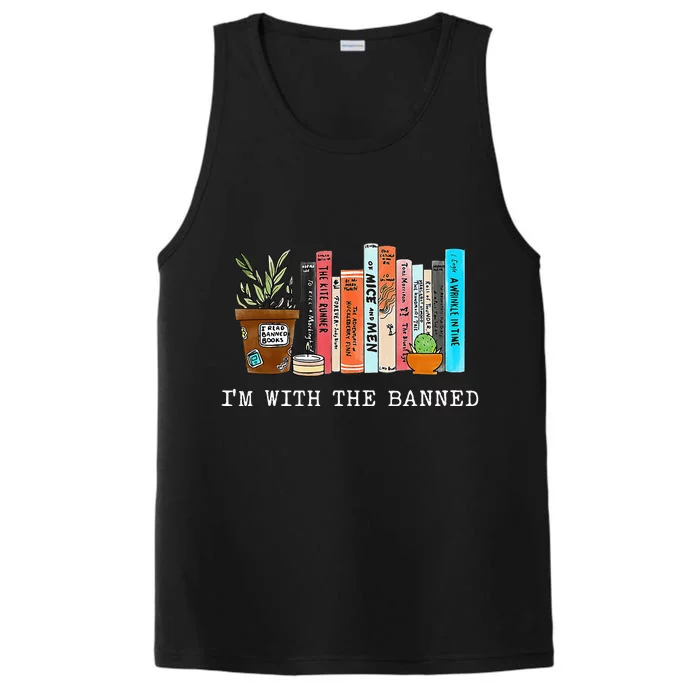 Im With The Banned Books I Read Banned Books Lovers Performance Tank