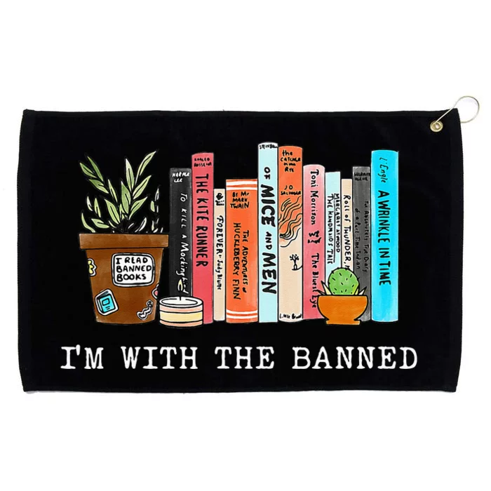 Im With The Banned Books I Read Banned Books Lovers Grommeted Golf Towel