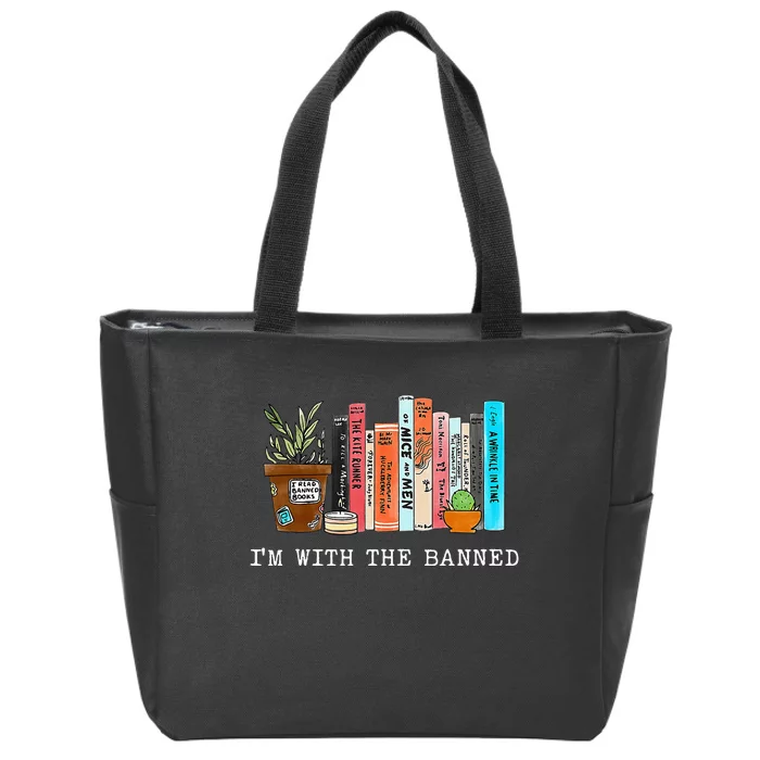 Im With The Banned Books I Read Banned Books Lovers Zip Tote Bag