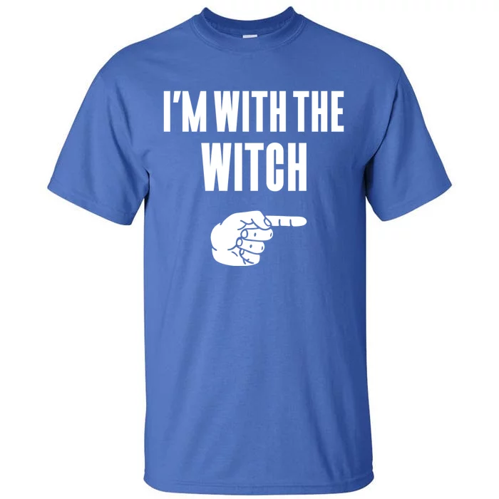 Im With The Witch Funny Halloween Couple Costume Gift Tall T-Shirt