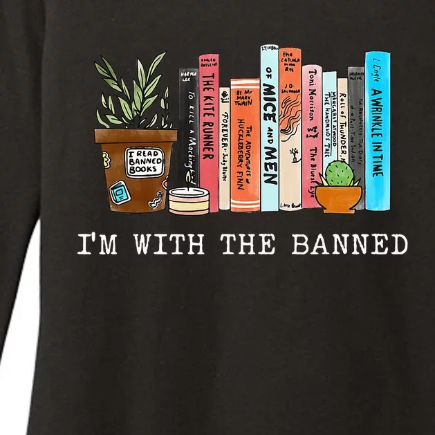 Im With The Banned Books I Read Banned Books Lovers Womens CVC Long Sleeve Shirt