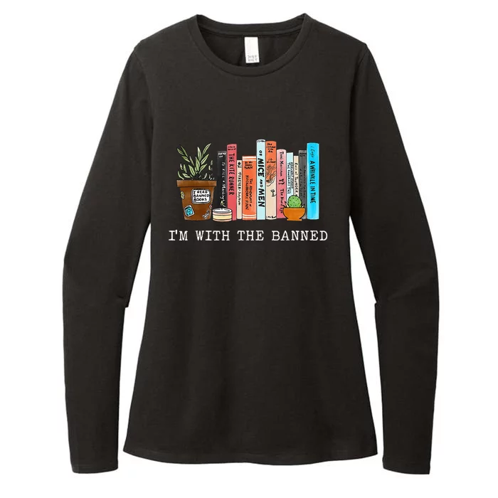 Im With The Banned Books I Read Banned Books Lovers Womens CVC Long Sleeve Shirt